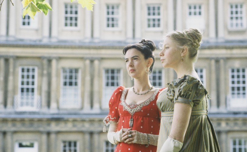 Women in Regency costumes
